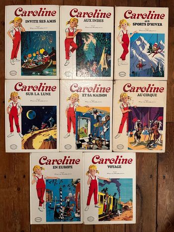 État satisfaisant - Lot de 8 livres Caroline grands albums Hachette blancs Pierre Probst