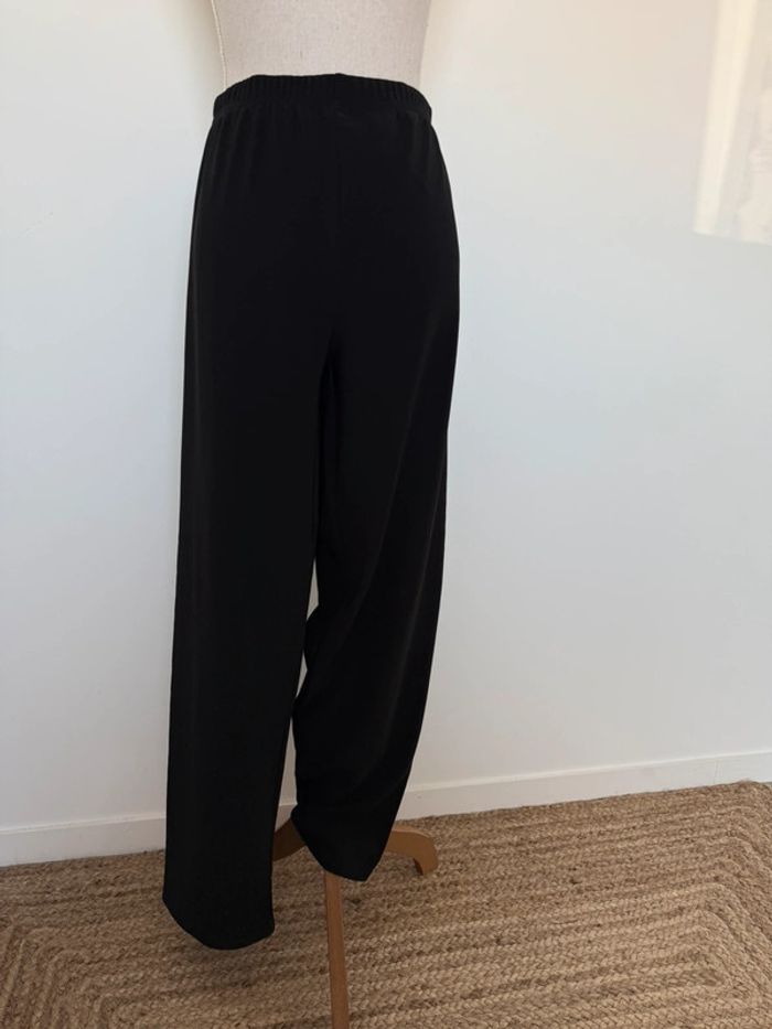 Pantalon legging noir long tailleur costume pantaloni pantalones Vloeiende Cal femme maille côtelé - photo numéro 2