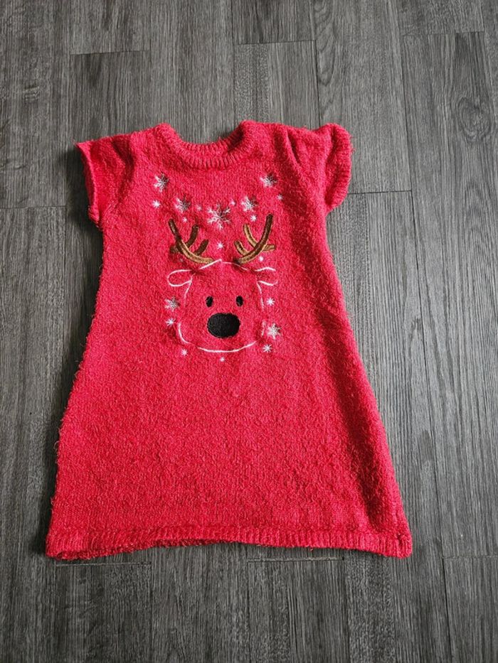 Robe Rennes rouge taille 4 ans