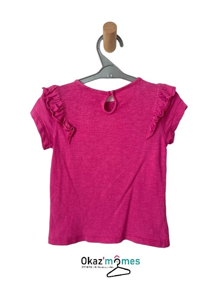 T-shirt rose fuchsia motif guépard - DPAM 5 ans - photo numéro 3