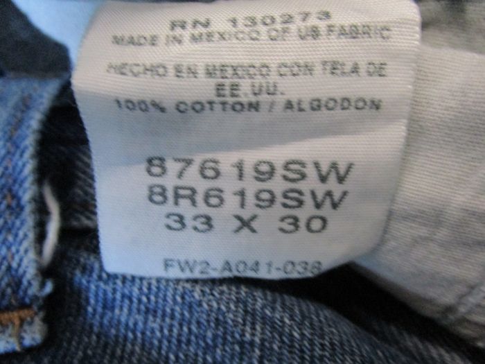 Jeans Rustler by Wrangler homme 100% coton coupe droite straight leg Taille 42 W33 L30 Bleu (J263) - photo numéro 7