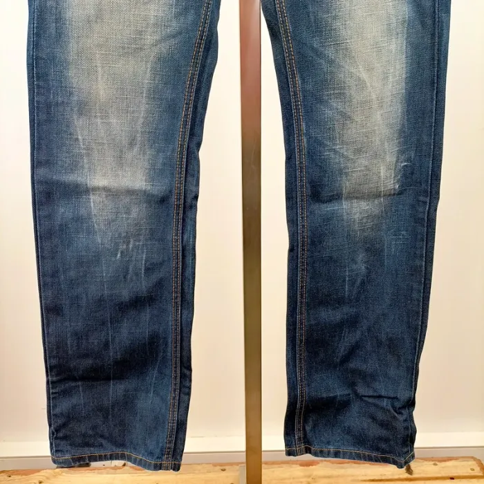 Jean slim Bonobo taille 34 vintage brut 100 % coton délavé coupe ajustée A1522 - photo numéro 4