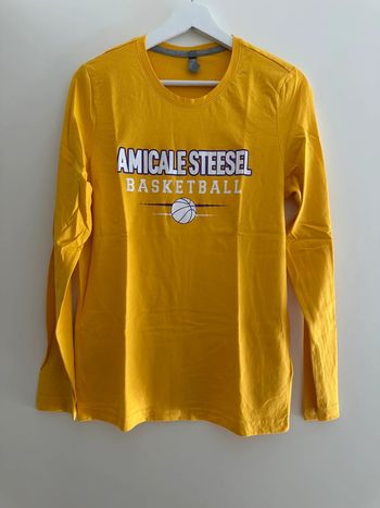 Longue manche basketball jaune taille S neuf