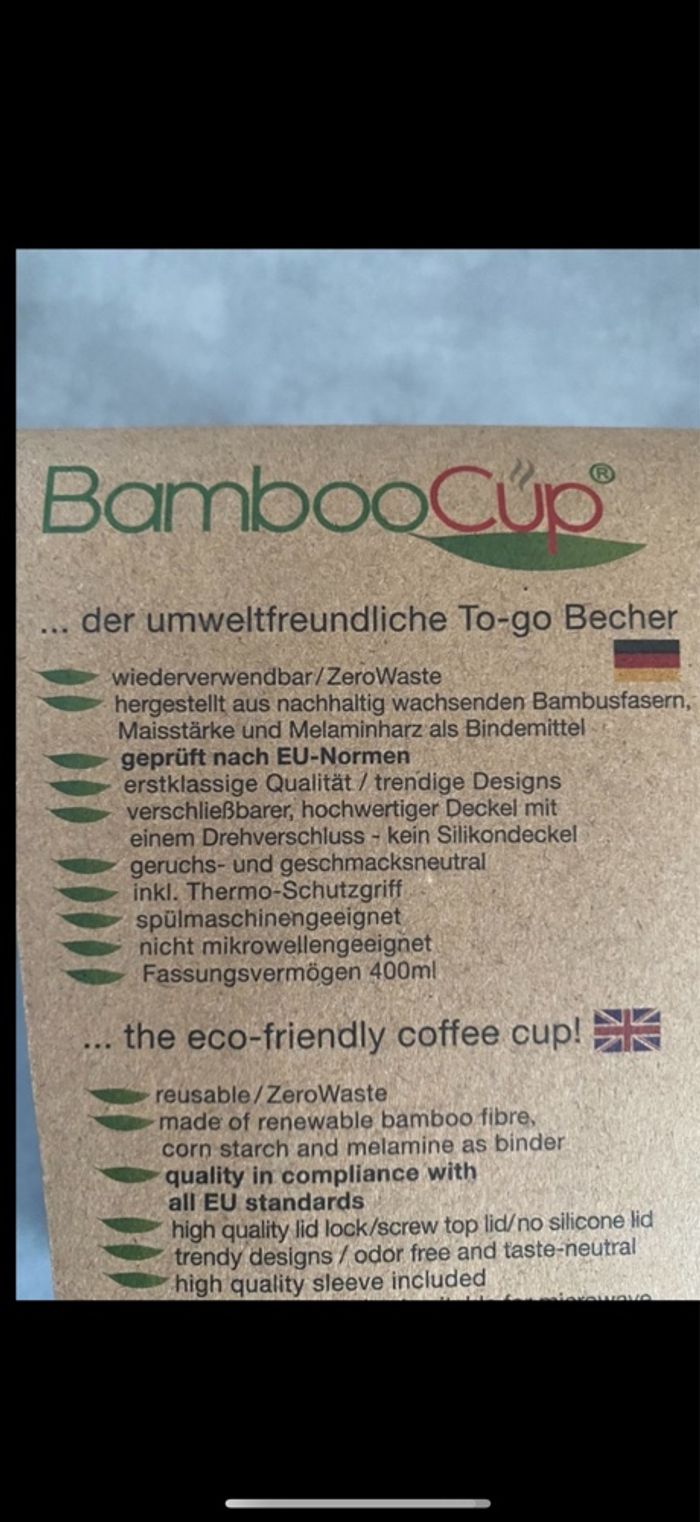 Gobelet isotherme Bamboo Cup - photo numéro 5