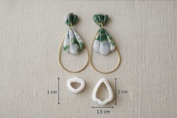 Emporte-pièces pampilles cœur – Bijoux DIY – Formes cœur ajourées assorties