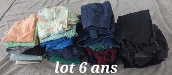 lot garçons 23 pièces 6 ans h&m la halle