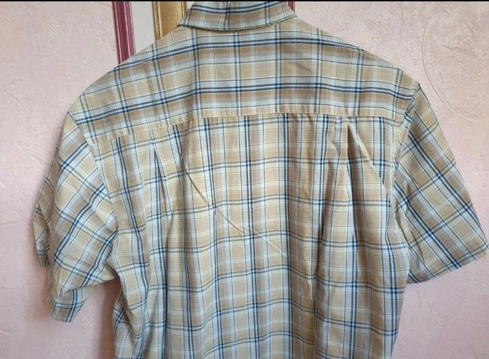 Chemise à carreaux bleu en T.M (TBE) - photo numéro 6