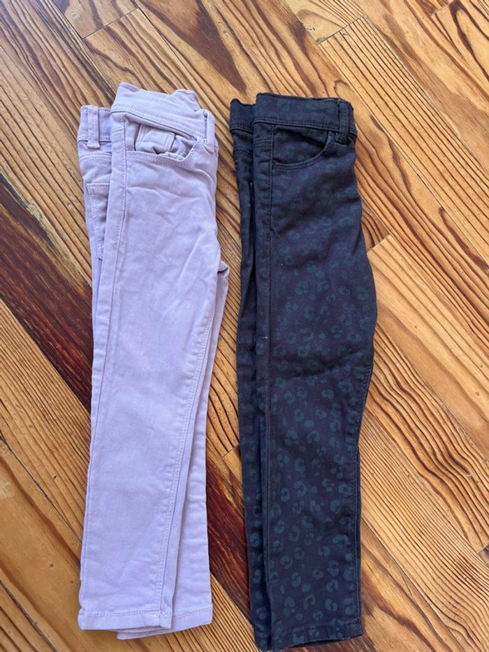Lot 2 pantalons jean skinny 3 ans