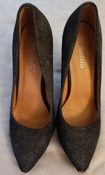 Chaussures à talons paillettes femme