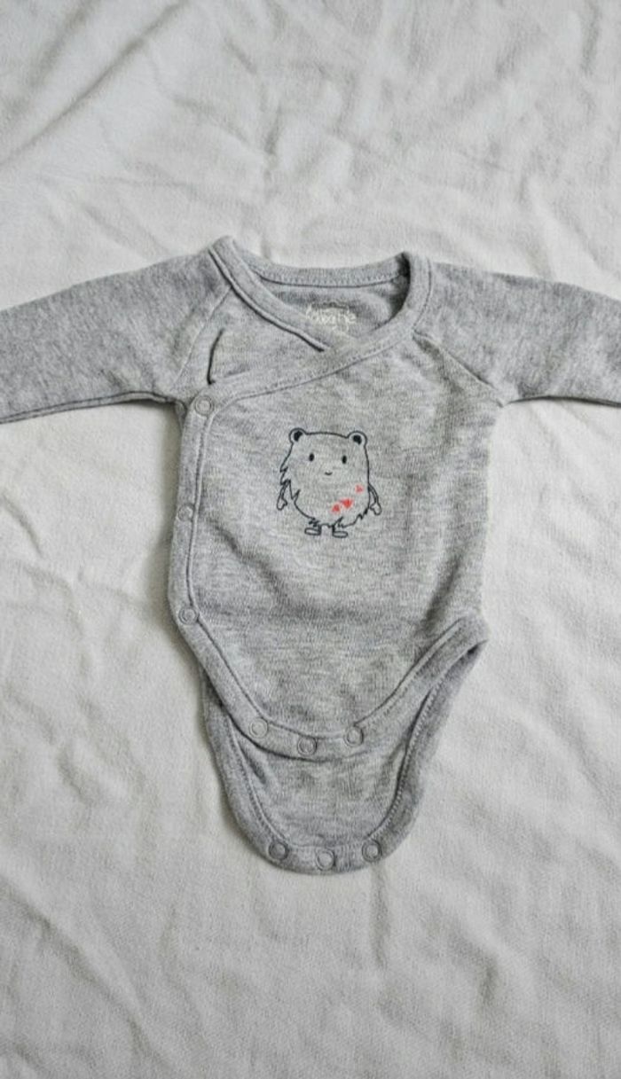 Lot de 3 bodies bébé à manches longues très  Bon état - photo numéro 7