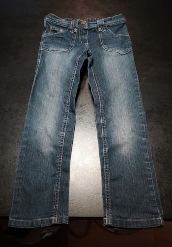 Jeans fille bleu