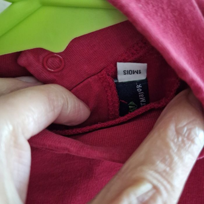 Haut manches longues rouge 1 mois - photo numéro 3