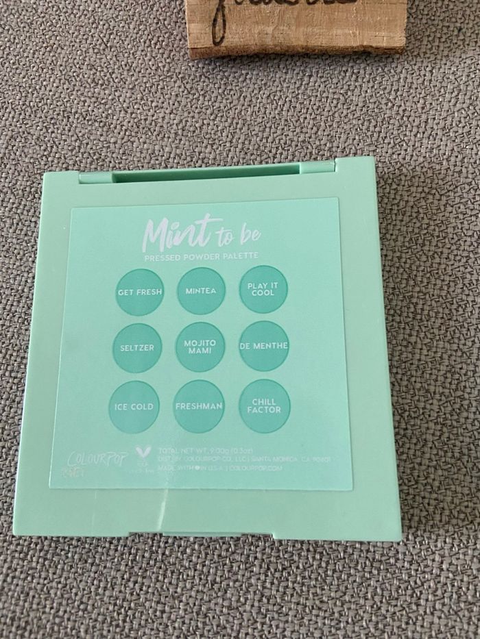 Palette ColourPop Mint to Be – verte, neuf - photo numéro 4