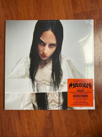 White Mayhem Lady Gaga Album Vinyle blanc neuf sous blister variant edition limited amazon