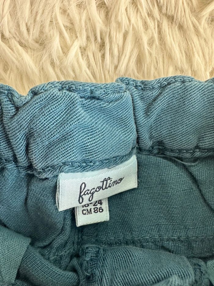 Short bleu Fagottino taille 18-24 mois - photo numéro 5
