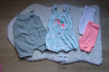Lot vêtements été fille 9-12 mois ( 74 cm)