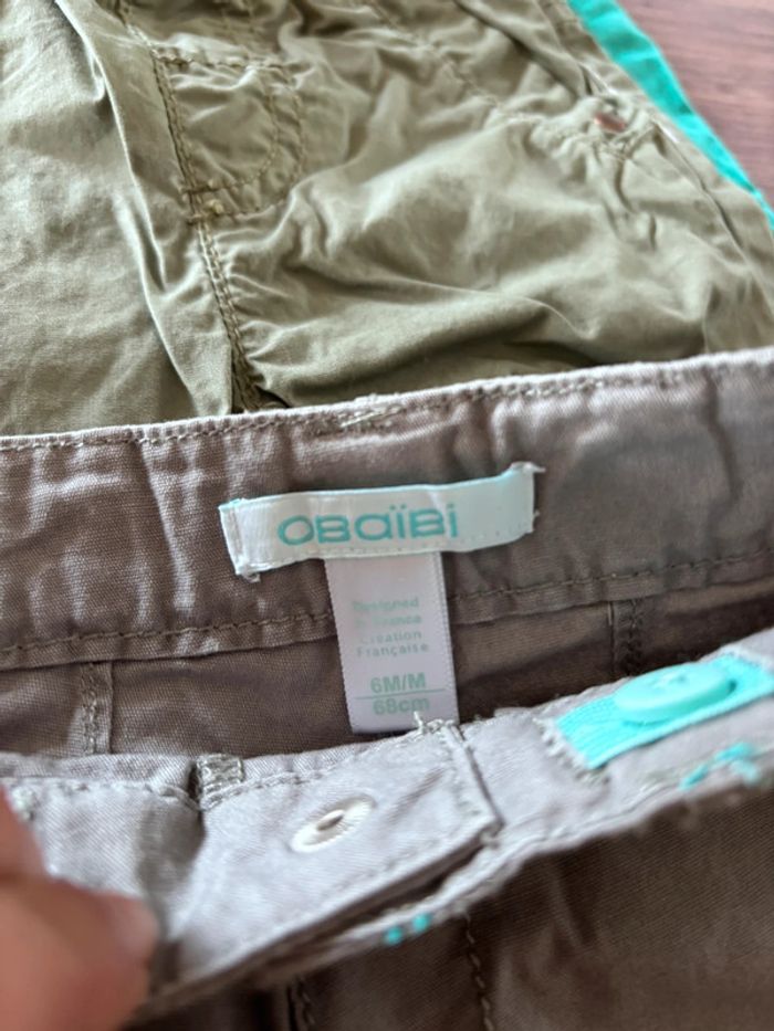 Lot de 3 shorts / bermudas 6 mois - photo numéro 3
