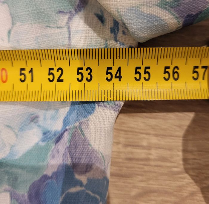 Blouse manches courtes fleurie vintage bleu ciel vert et blanc Damart Taille 44 - photo numéro 10