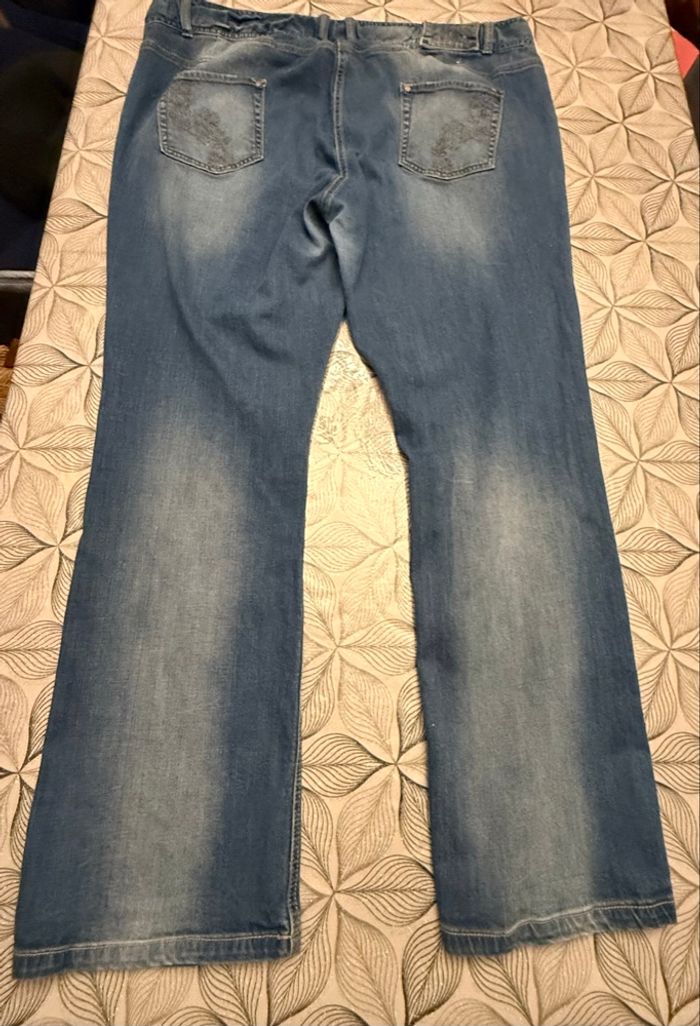 Jeans évasé taille réglable - photo numéro 4