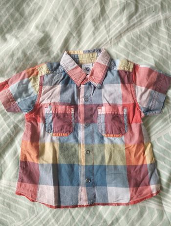 Chemise manches courtes Petit Bateau 6 mois