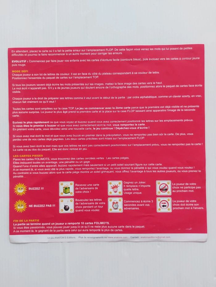 Jeu de société évolutif "Foli Mots" jeu en très bon état mais boîte un peu abîmée - photo numéro 6