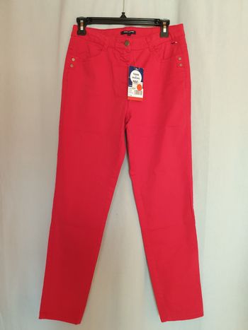 Jeans 7/8e Rouge femme Terre de Marins 38