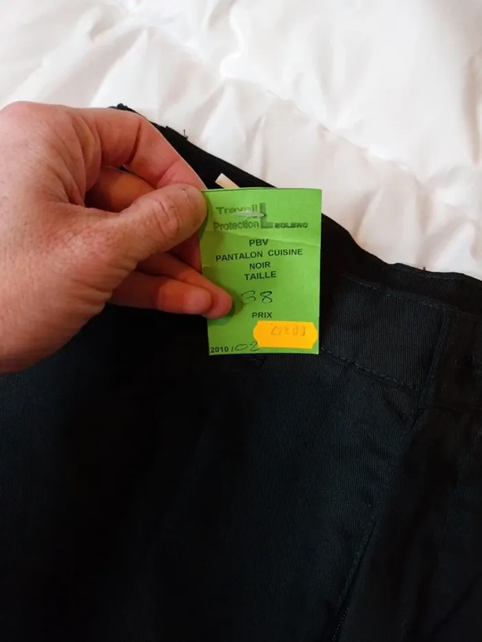 Pantalon de cuisine neuf avec étiquette  homme taille 38 - photo numéro 4