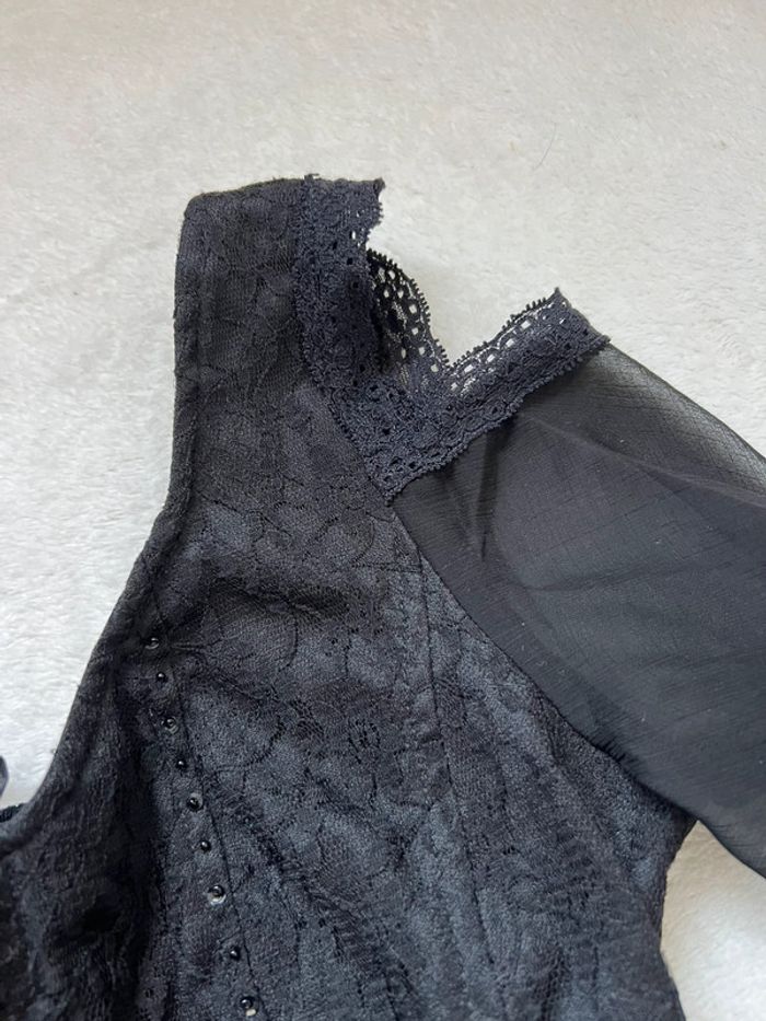 Top vintage lacets bustier 🦇 Goth Whimsigoth Witchy - Taille M/L - photo numéro 6