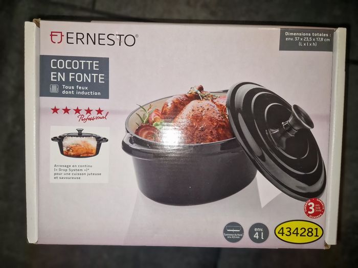 Cocotte en fonte 4 litres NEUVE