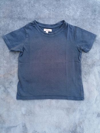 T-shirt MC DPAM taille 4 ans. Bleu marine