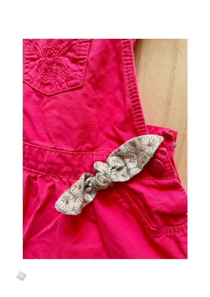 Robe salopette rose fushia - 3 mois - photo numéro 5