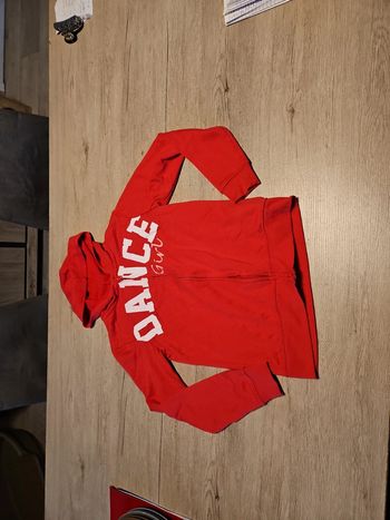 Gilet à capuche rose foncé, manches longues, 13/14  ans