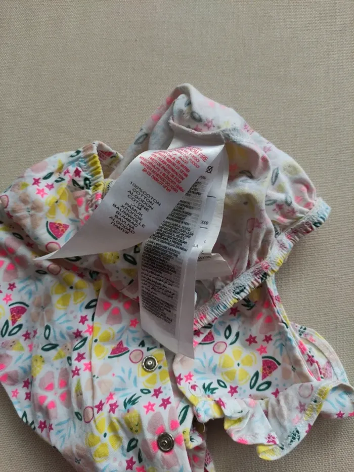Combinaison bébé fille couleurs vives 🌺 Sergent Major 3 mois - photo numéro 5