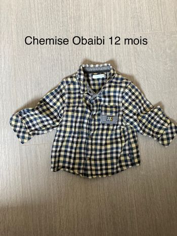 Chemise Obaibi 12mois