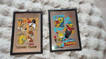 Lot de 2 miroirs Looney Tunes