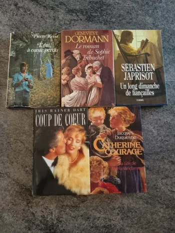 Lot de 5 romances édition France loisirs