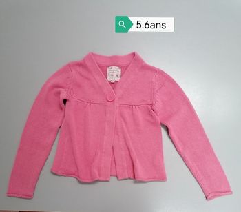 Gilet rose 5.6ans