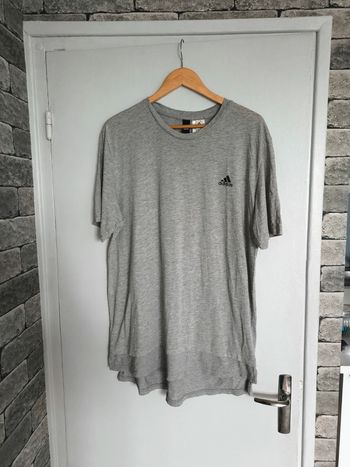 Tee shirt long  gris adidas taille XL