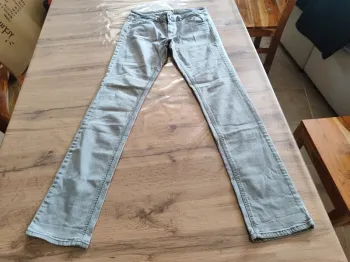 Jean droit Kiabi gris T.38