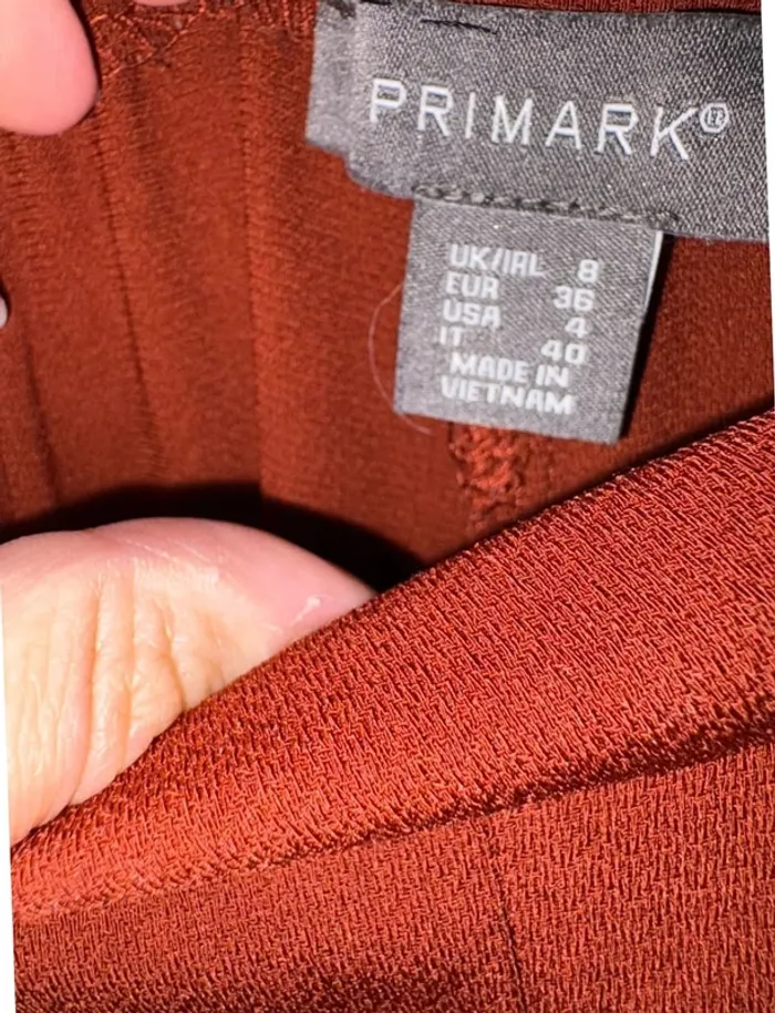 Pantalon fluide léger bordeaux Primark 36 - photo numéro 3