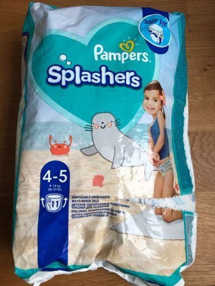 Couches Pampers Splashers taille 4-5