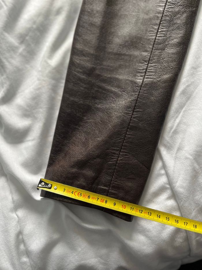 Veste courte cuir marron - photo numéro 10