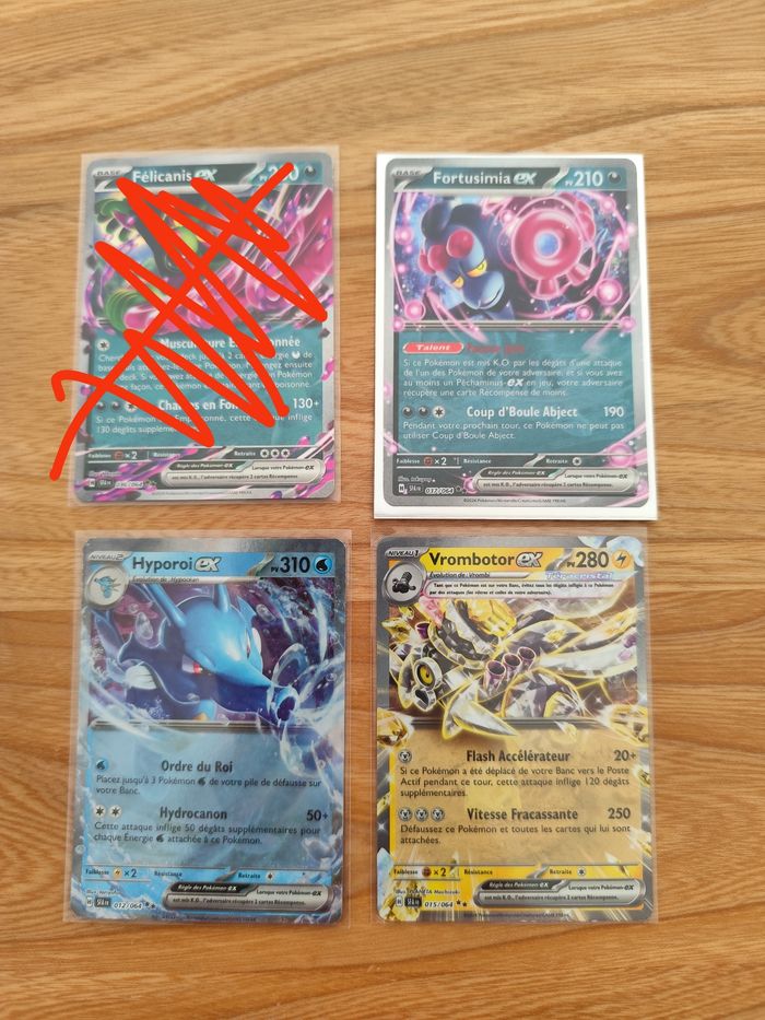 Pokémon lot 3 cartes EX fable nébuleuse