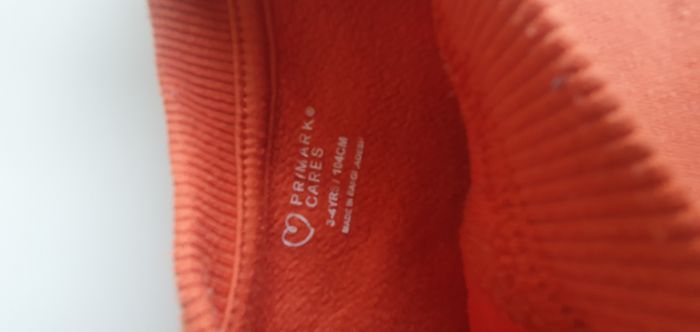 Sweat-shirt marron orangé Primark 3/4 ans - photo numéro 3