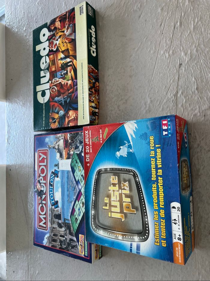 3 jeux de société