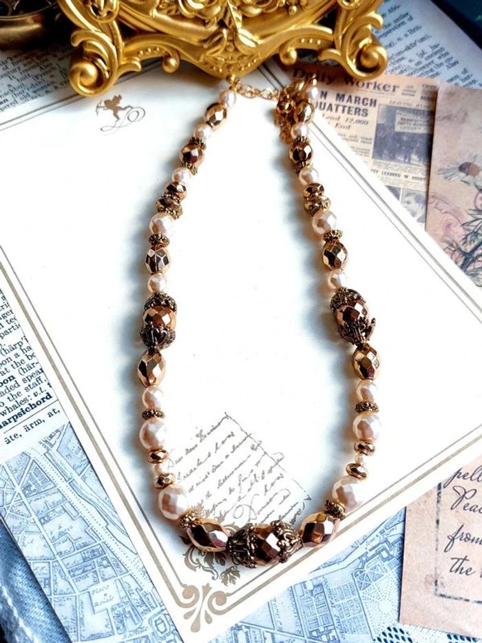 Magnifique collier de perles vintage - photo numéro 3