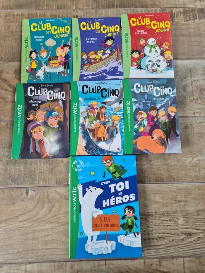 Lot de livres romans la bibliothèque verte