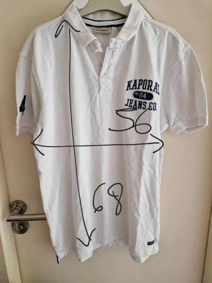 Polo homme blanc kaporal jeans taille xxl - photo numéro 3