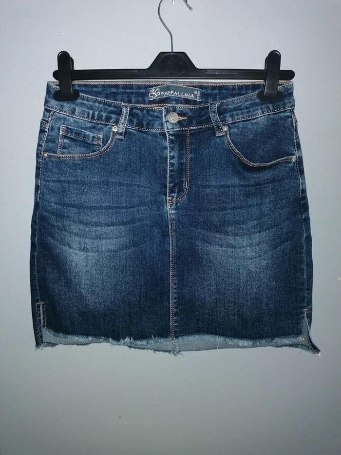 Jupe jeans L. 40 (mesures données