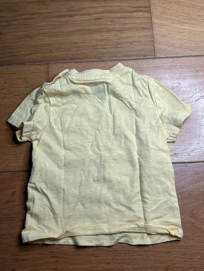 Ensemble t-shirt jaune & jean noir (6 mois) - photo numéro 3